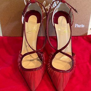 RED Christian Louboutin Marchella Mousseline 100